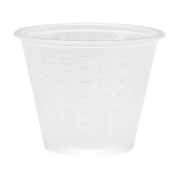 Medline Industries Inc Graduated Cup Medicine Plastic 1 oz Clear 5000/Ca - DYND90000