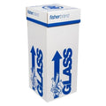 Fisher Scientific Co. Glass Disposal Box Crgtd Crdbrd/ PE Lnr Integral Safety Lid 6/Pk - 12-009-7A