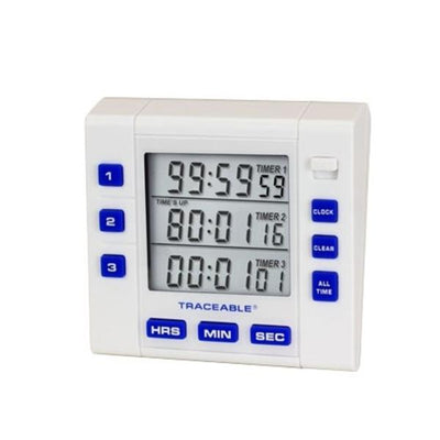 Control 3 LLC Traceable 3-Channel Timer 3-1/4x3x1" ABS Plastic Each - 9441110