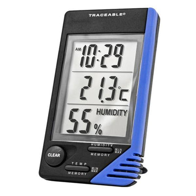 Control 3 LLC Traceable Hygrometer Monitor ABS Plastic 0 to 50°C/32 to 122°F Each - 4040