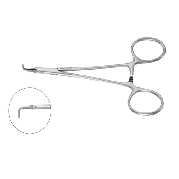 Integra Miltex Inc Forcep Ochsner 4-5/8" Serrated 90 Degree Angle Stainless Steel Each - 105-235