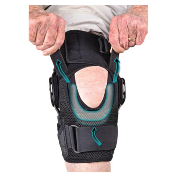 Hely & Weber Brace Support Global Knee Knee Lycra Black Size 2X-Large Universal Each - 7640XXL