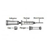 Bard Radiology Division Kit Repair CVC Broviac Single Lumen With Catheter/Clamp Latex Sterile Each - 601620