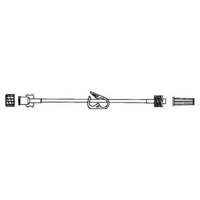Advanced Medical Systems IV Extension Set 14" Male/Female Luer Lock 50/Ca - AMS-395-1