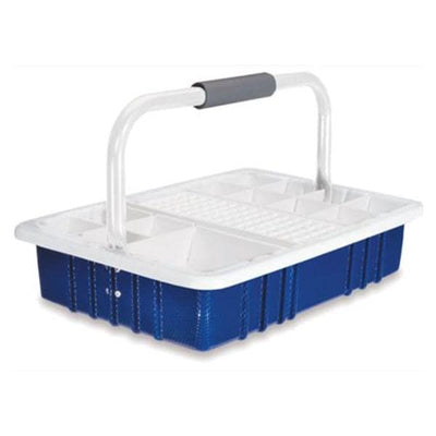 Marketlab Phlebotomy Tray 16.5x11.5x9.5" 60 Place Blue Each - 1895-BL