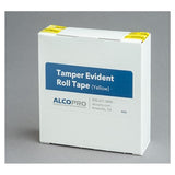 AlcoPro Tamper Evident Tape Yellow 3x1/4" f/DOT Testing, 2 Rolls, Pre-Cut Strips 2/Bx - 342