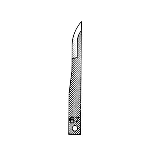 Sklar Instruments Blade Surgical Scalpel #67 Stainless Steel Sterile Disposable 25/Bx - 97-1824