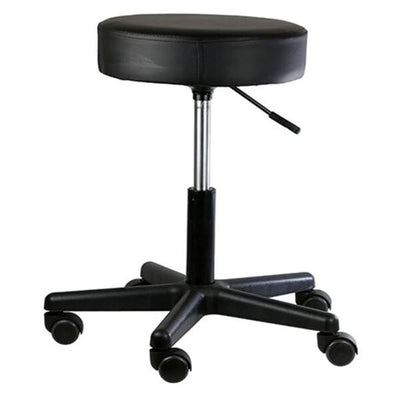 Fabrication Enterprises Stool Exam Black Casters Backless 5 Leg Each - 23193