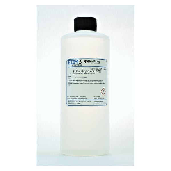 EDML, LLC Sulfosalicylic Acid Reagent 20% 16oz Each - 400541