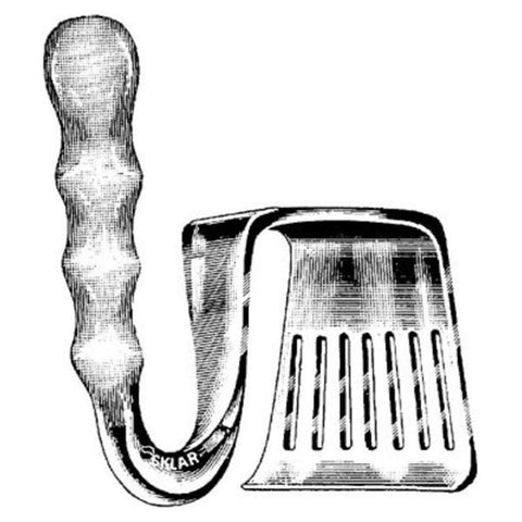 Sklar Instruments Retractor Davidson 7-3/4" Large Fenestrated Blade Stainless Steel Each - 55-7195