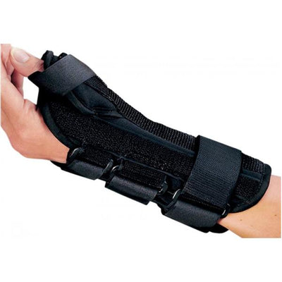 DJO, Inc Brace ComfortFORM Custom Adult Wrist/Thumb Fm Lmnt Blk Size 7.5" X-Large Left Each - 79-87318-4074