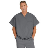 Medline Industries Inc Shirt Scrub Fifth Ave Unisex Small Charcoal Each - 5910CHRS