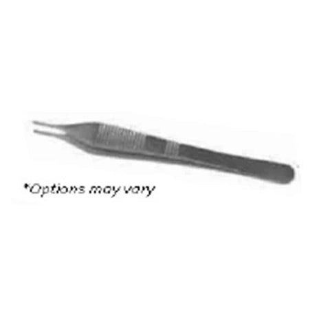 Centurion Medical Products Forcep Micro Adson 4-3/4" 1x2 Teeth Micro Satin Disposable 20/Ca - 67505