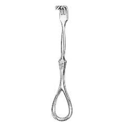 Miltex Retractor Finger Bolkman 4-1/2" 2 Prong Stainless Steel Each - Integra Miltex - 11-42