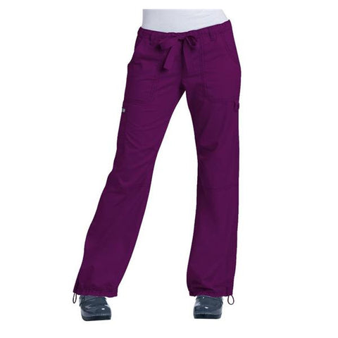 koi Design LLC Scrub Pant 701 Womens Small Petite Merlot Each - 701-048-SP