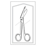 Sklar Instruments Scissors Bandage Lister Econo 4-1/2" Blunt/Blunt Smooth Angled SS Disp 50/Bx - 96-2501
