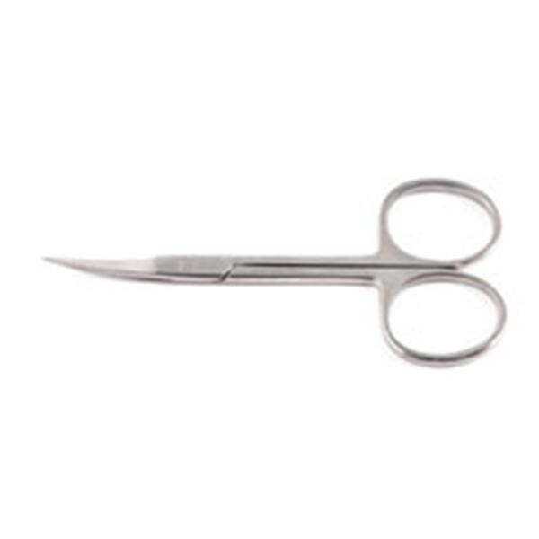 Sklar Instruments Scissors Iris Econo 4-1/2" Sharp/Sharp Smooth Curved SS Disposable 25/Bx - 96-2507