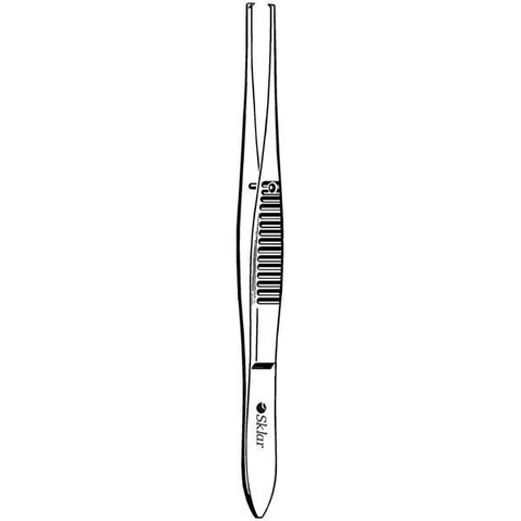 Sklar Instruments Forcep Iris Econo 4-3/4" Straight 1x2 Teeth Stainless Steel Disposable 50/Bx - 96-2588