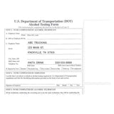 AlcoPro DOT Alcohol Test Form Each - 371