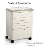 Midmark Corporation Cabinet Treatment Kydex 18" Mobile/3" Lock Caster (3) 4 Drwr/(1) 8 Drwr Lk Each - M41C.216.KCN