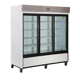 American BioTech Supply(ABS) Refrigerator Lb TempLog Premier 69cf 3 Sld Gls Drs 1 to 10C Cycl Dfrst Each - ABT-HC-69-TS