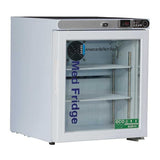 American BioTech Supply(ABS) Refrigerator Laboratory Premier MedFridge 1 Cu Ft 1 Glass Swing Door 2 to 8C Each - PH-ABT-HC-UCFS-0104G