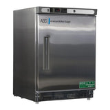 American BioTech Supply(ABS) Refrigerator Laboratory Premier 4.5 Cu Ft 1 Door 2 to 8C Manual Defrost Each - ABT-HC-UCBI-0404SS