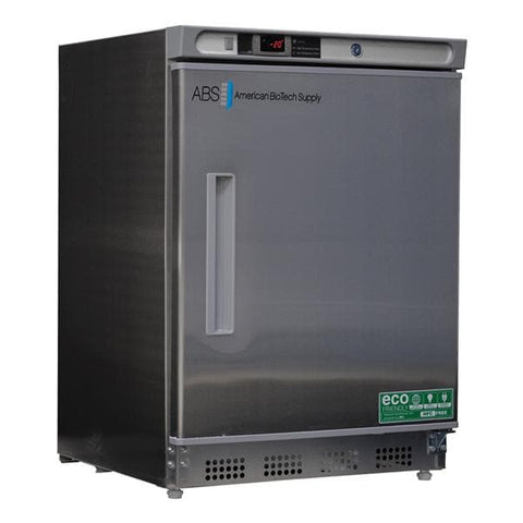 American BioTech Supply(ABS) Freezer Laboratory Premier 4.2 Cu Ft 1 Solid Swing Door -15 to -25C Mnl Dfrst Each - ABT-HC-UCBI-0420SS