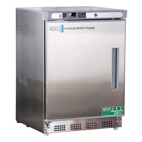 American BioTech Supply(ABS) Refrigerator Laboratory Premier 4.5 Cu Ft 1 Door 2 to 8C Manual Defrost Each - ABT-HC-UCBI-0404SS-LH