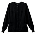 Jockey (TM) Scrubs Jacket Warm-Up 72% Polyester / 21% Rayon / 7% Spandex Jockey W Blk 3XL 2Pckt Each - 2356-015-3XL