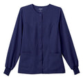 Jockey (TM) Scrubs Jacket Warm-Up 72% Polyester / 21% Rayon / 7% Spandex Jockey W NwNvy Md 2Pckt Each - 2356-054-M