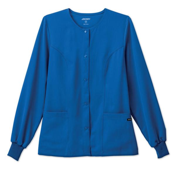 Jockey (TM) Scrubs Jacket Warm-Up 72% Polyester / 21% Rayon / 7% Spandex Jockey W Ryl Lg 2Pckt Each - 2356-064-L