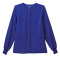 Jockey (TM) Scrubs Jacket Warm-Up Poly/Ryn/Spndx Jockey W GlxyBlu Lg 2Pckt Each - 2356-1031-L