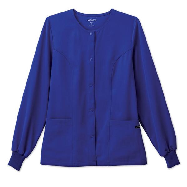 Jockey (TM) Scrubs Jacket Warm-Up Poly/Ryn/Spndx Jockey W GlxyBlu XL 2Pckt Each - 2356-1031-XL