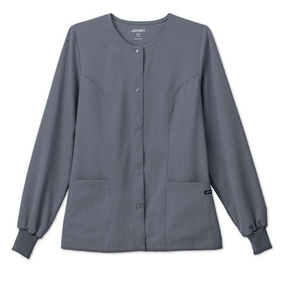 Jockey (TM) Scrubs Jacket Warm-Up 72% Polyester / 21% Rayon / 7% Spandex Jockey W Pwtr XL 2Pckt Each - 2356-1054-XL