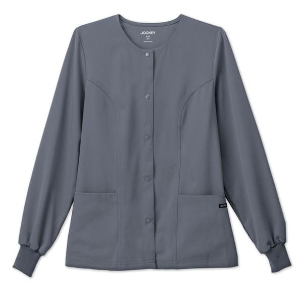 Jockey (TM) Scrubs Jacket Warm-Up 72% Polyester / 21% Rayon / 7% Spandex Jockey W Pwtr 3XL 2Pckt Each - 23561054-3XL