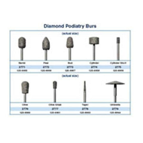 Dedeco International Inc Bur Podiatry Olive Shape Diamond Each - 2776