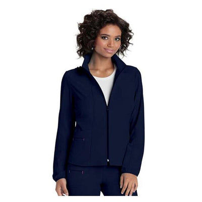 HeartSoul Jacket Warm-Up 95% Polyester / 5% Spandex Fine Dobby HeartSoul Womens Nvy 3XL Each - 20310-NAYH3X