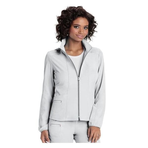 HeartSoul Jacket Warm-Up 95% Polyester / 5% Spandex Fine Dobby HeartSoul Womens Wht 2XL Each - 20310-WHIH2X