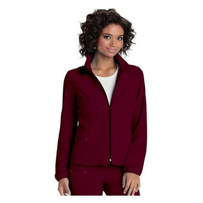 HeartSoul Jacket Warm-Up 95% Polyester / 5% Spandex Fine Dobby HeartSoul Womens Wine Sm Each - 20310-WINH-S
