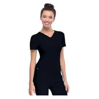 HeartSoul Shirt Scrub HeartSoul 20710 Large Black Each - 20710-BCKH-L