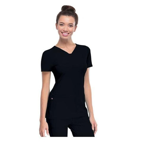 HeartSoul Shirt Scrub HeartSoul 20710 2X Large Black Each - 20710-BCKH2X