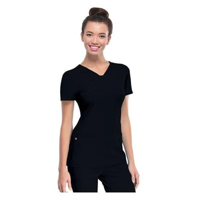 HeartSoul Shirt Scrub HeartSoul 20710 3X Large Black Each - 20710-BCKH3X