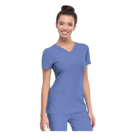 HeartSoul Shirt Scrub HeartSoul 20710 Womens 3X Large Ceil Each - 20710-CILH3X