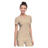 HeartSoul Shirt Scrub HeartSoul 20710 Womens 2X Large Khaki Each - 20710-KHAH-S