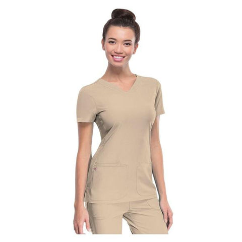 HeartSoul Shirt Scrub HeartSoul 20710 Womens 3X Large Khaki Each - 20710-KHAH3X