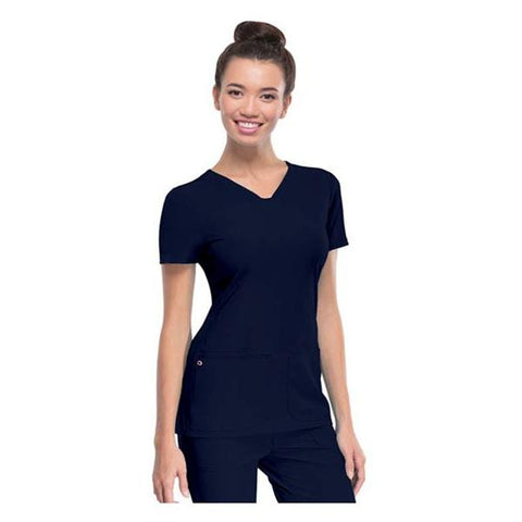 HeartSoul Shirt Scrub HeartSoul 20710 Womens X-Small Navy Each - 20710-NAYHXS