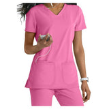 HeartSoul Shirt Scrub HeartSoul 20710 X-Small Pink Each - 20710-PNKHXS