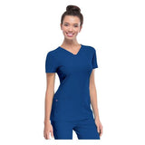 HeartSoul Shirt Scrub HeartSoul 20710 Womens Large Royal Blue Each - 20710-ROYH-L