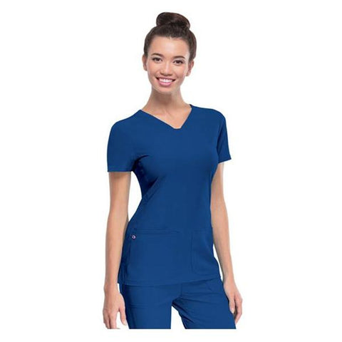 HeartSoul Shirt Scrub HeartSoul 20710 Womens Large Royal Blue Each - 20710-ROYH-L